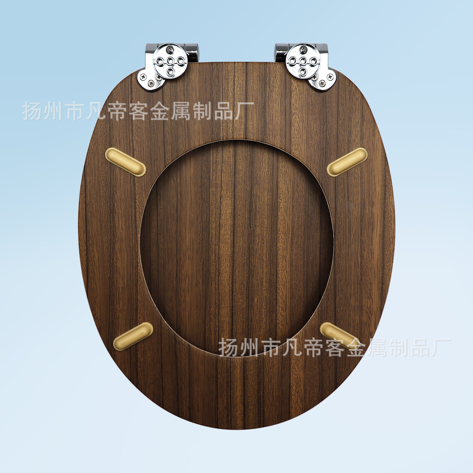 Fábrica directa placa de densidad de madera MDF cubierta de inodoro pvc placa impresa patrón de madera caída lenta