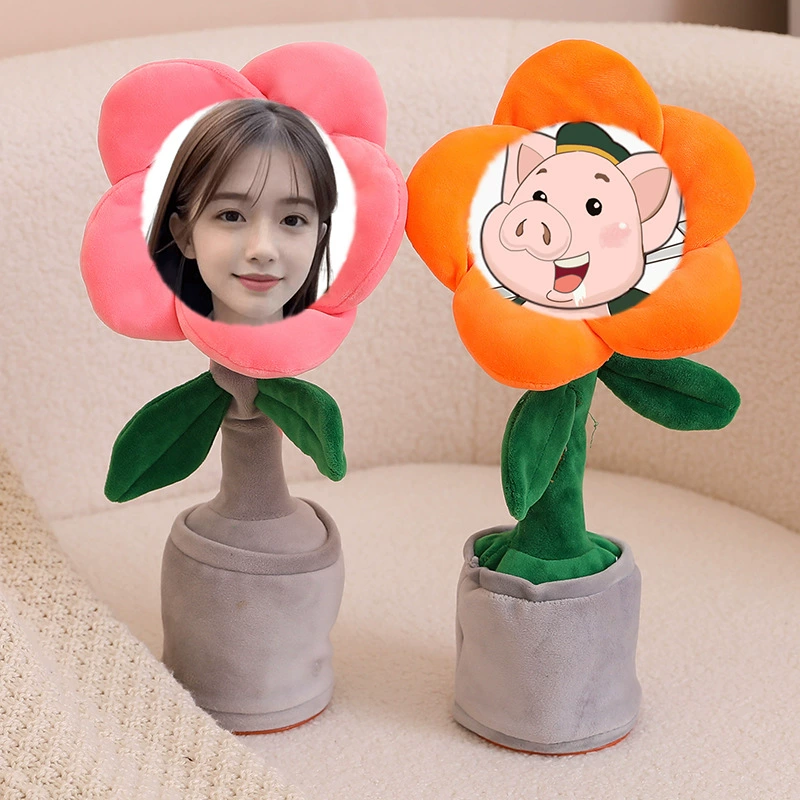 Лицо фото научится говорить игрушка с солнечным цветком, поет и танцует