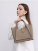 Capacious basket, advanced one-shoulder bag, genuine leather, high-quality style