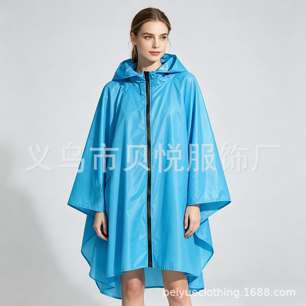 Poncho Impermeable Ligero Tipo Capa, Transpirable, para Ciclismo y Uso al Aire Libre image 39