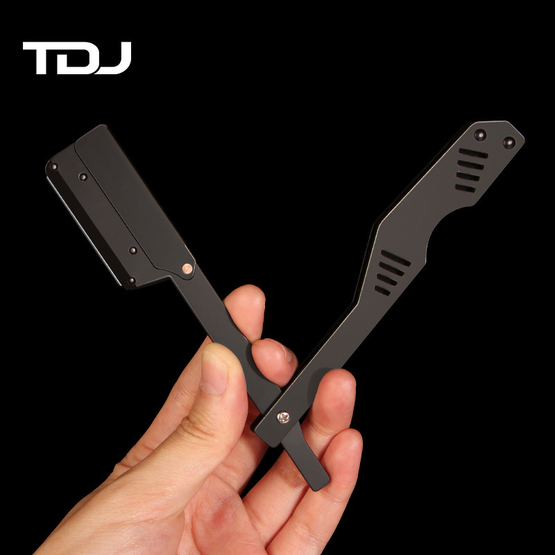 Men's manual Shaver old-fashioned blade replacement scraper metal folding Barber knife holder trimming eyebrow trimmer Holder Men's manual Shaver old-fashioned blade replacement scraper metal folding Barber knife holder trimming eyebrow trimmer Holder