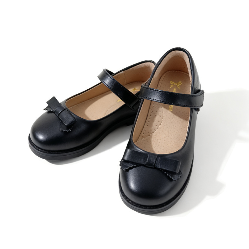First-Layer Cowhide Black Girls' Leather Shoes, Round-Toe School Mary Jane Shallow-Mouth Shoes for Hong Kong Primary and Secondary School Students First-Layer Cowhide Black Girls' Leather Shoes, Round-Toe School Mary Jane Shallow-Mouth Shoes for Hong Kong Primary and Secondary School Students