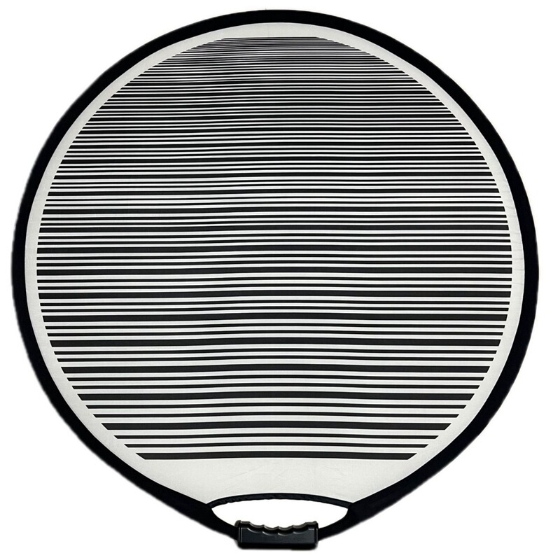 Photography Stripe Board 80cm White Half Screen Reflector Handheld Triangle Stripe Board Car Depression Repair Balance Board
