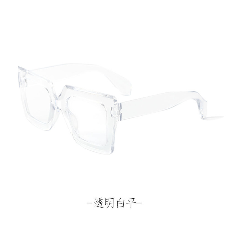 国境を越えた新型欧米の潮流個性的な大枠老眼鏡ファッション豹紋の色合わせブルーレイ防止紫外線防止|undefined