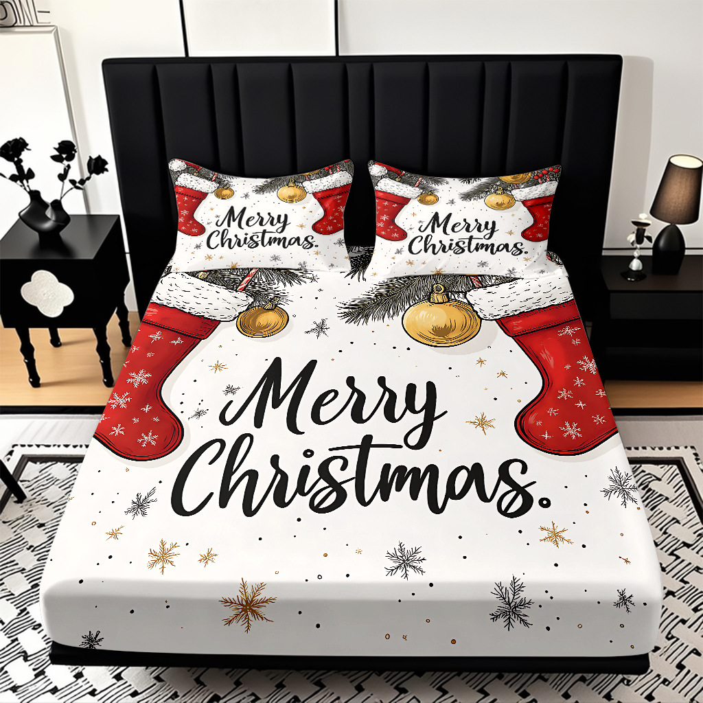 TEMU / JIT Navidad impresión digital cama Kasa Kit suave transpirable impresión digital de alta definición para diseñar