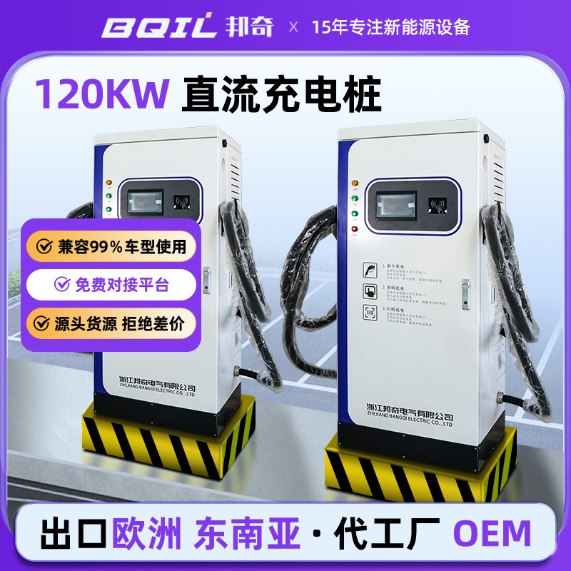 Bunch safe 120KW high-power self-contained energy-saving mode multiple charging methods new energy DC charging pile