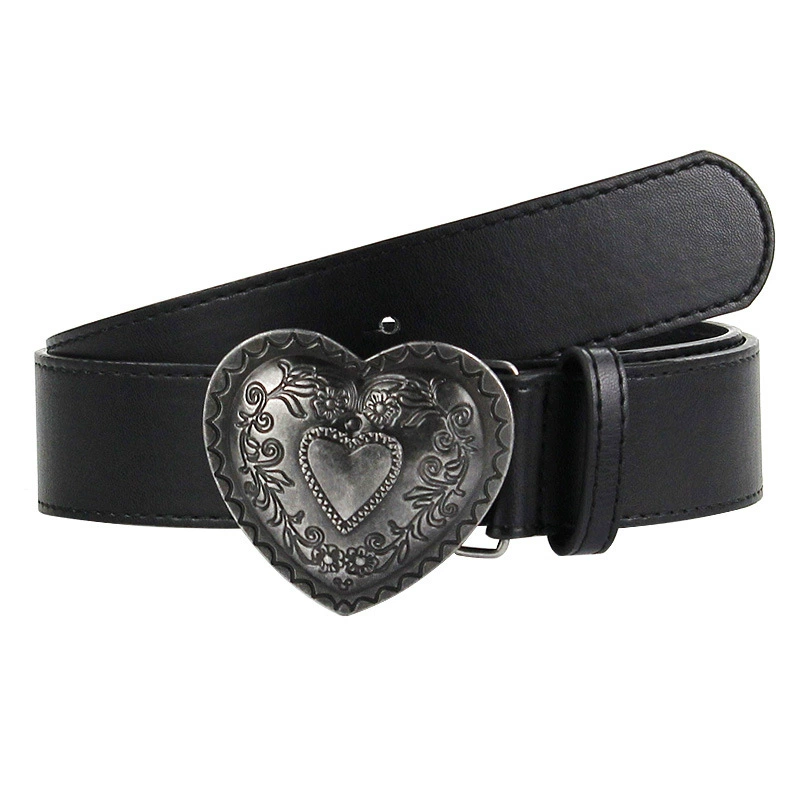 (Cross-border trading), retro jeans, black polyurethane belt