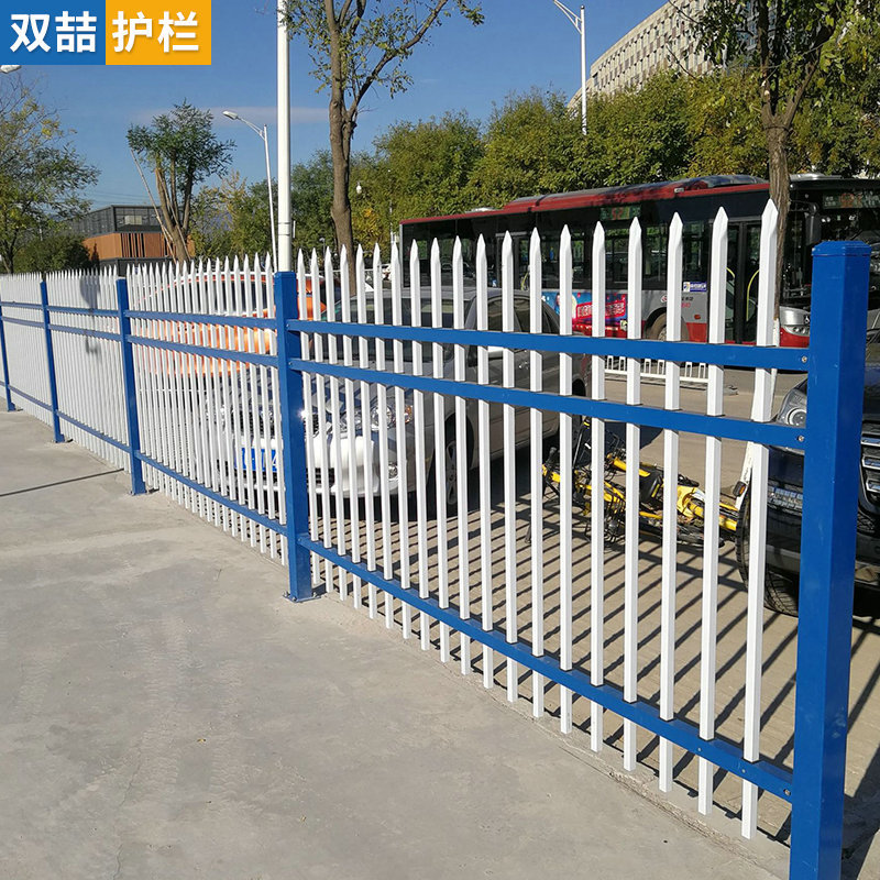 锌钢护栏围栏厂家现货批发小区别墅围墙防护栏庭院栅栏新钢栏杆