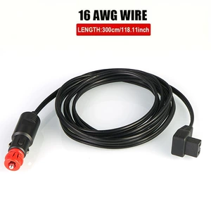 DC Charger Car Refrigerator Line 12V Elbow Two Core 8 Word Plug RV Yacht Refrigerator Line Cigarette Light