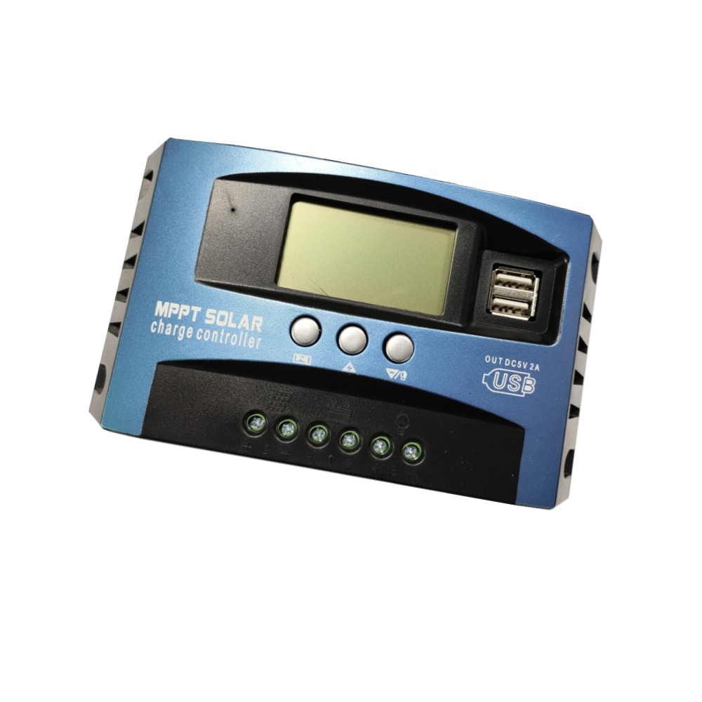 Controlador Solar MPPT 12V/24V 60A/100A con Pantalla LCD - Regulador de Carga y Descarga Fotovoltaica