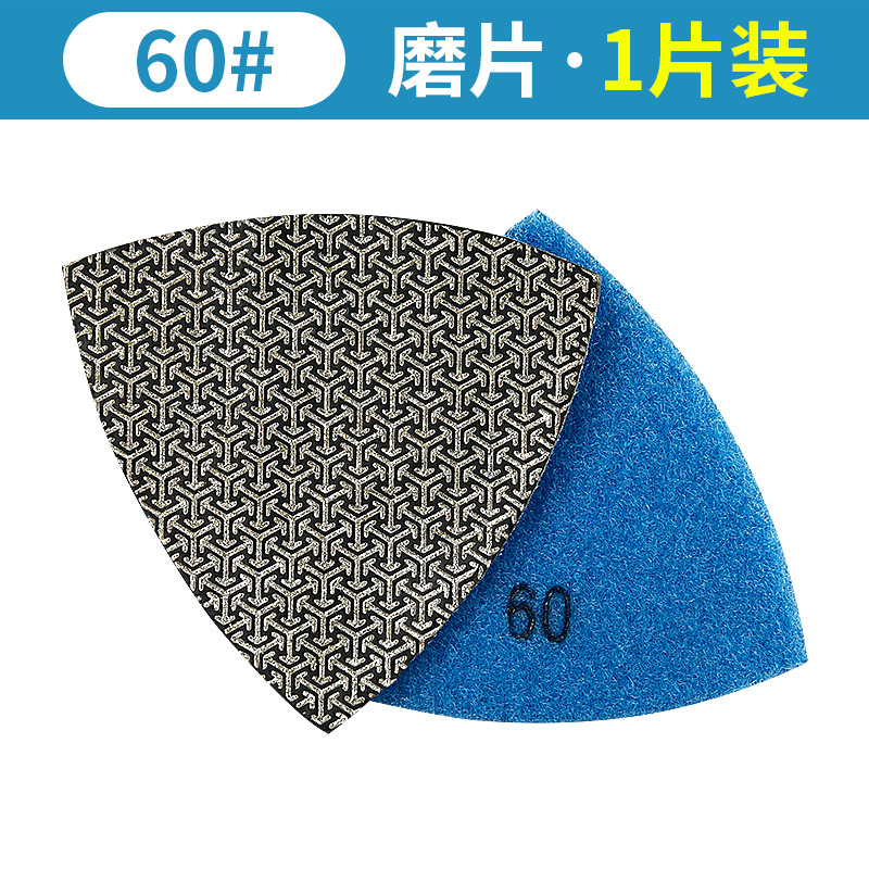Placa de pulido de galvanoplastia triángulo Placa de roca azulejo recorte Dali cuarzo piedra superficie áspera corte boca universal tesoro Placa de molienda