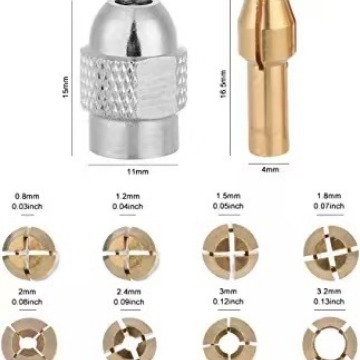 Venta caliente transfronteriza Dremel aplicable de molienda eléctrica Chuck conjunto británico 4485 y 4486 Chuck traje