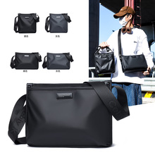 韩版潮男流行单肩包休闲百搭个性斜挎包简约通勤斜挎包时尚小方包