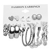 Fashionable jewelry from pearl, chain, earrings, set, 2021 collection, simple and elegant design, bright catchy style