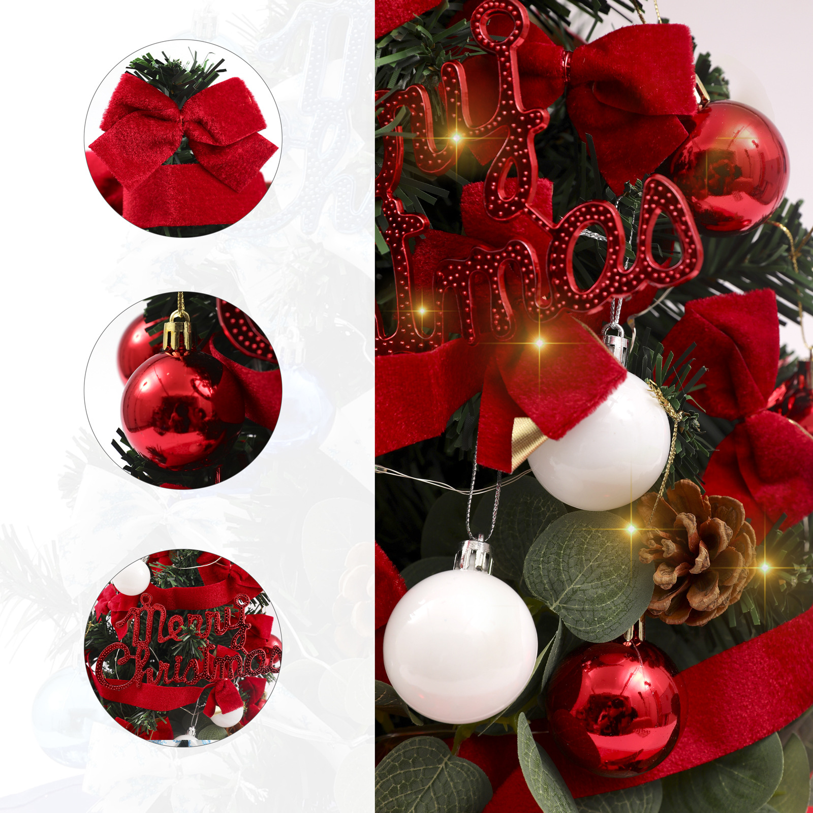 Cross-border de escritorio de Navidad árbol de Navidad decoración del hogar pequeños adornos 42cm pequeño mini árbol de Navidad