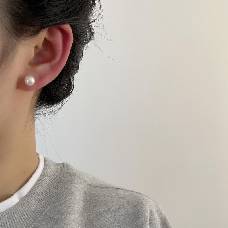Geometric Pattern Elegant Geometric Imitation Pearl Women's Earrings 1 Pair