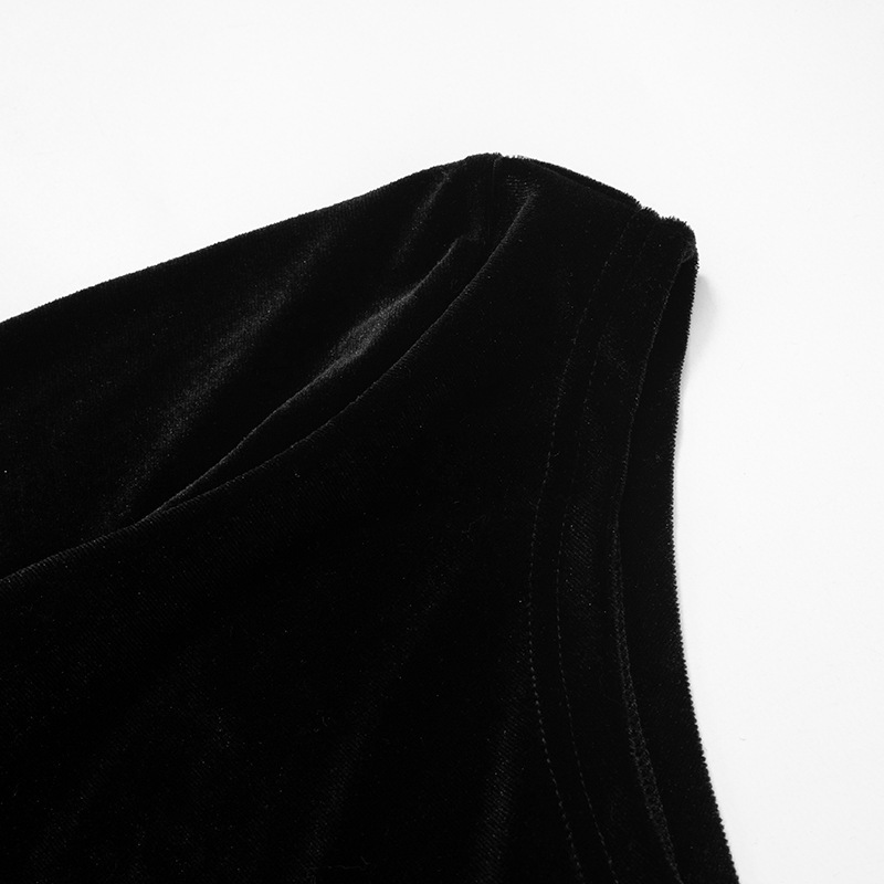 Solid Color Shoulder Strap Adult Lady like Woman Sexy Sheath Slim Fit Slimming Short Women Dress