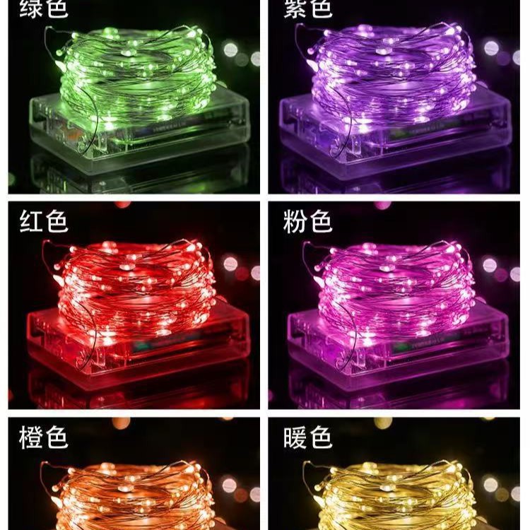 Transfronterizos led cable de cobre string USB cable de cobre string caja de regalos decoración caja de baterías cable de cobre string decoración interior cable de cobre