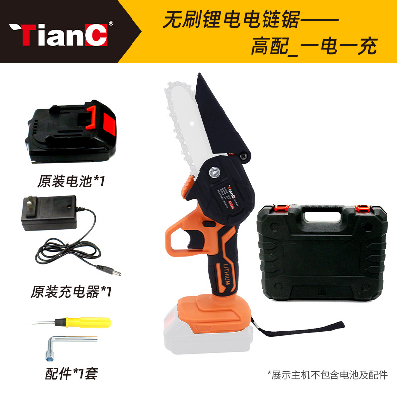 6 pulgadas mini sierra eléctrica recargable Sierra de poda eléctrica de litio para el hogar pequeña sierra de Mano Eléctrica de litio sierra de cadena eléctrica de registro de jardín