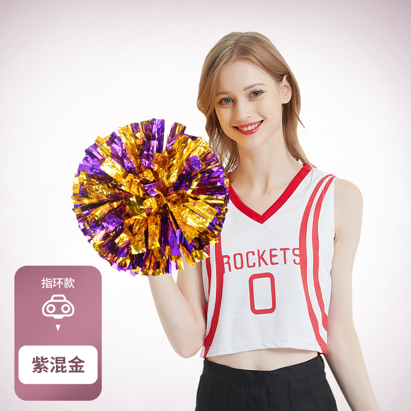 Porristas Bola de flores porristas mano flor mano sacudida flor danza rendimiento mano flor porristas flor bola de color rendimiento