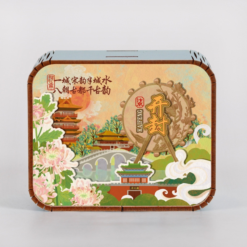 オリジナルアモイ重慶南京西安都市動態オルゴールオルゴールオルゴール観光記念品|undefined