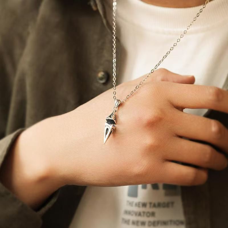 스타 맨 펜던트 남성 복고풍 틈새 디자인 성격 고급 목걸이 전기 도금 러피 잘 생긴 패션 제조 업체 도매 보석