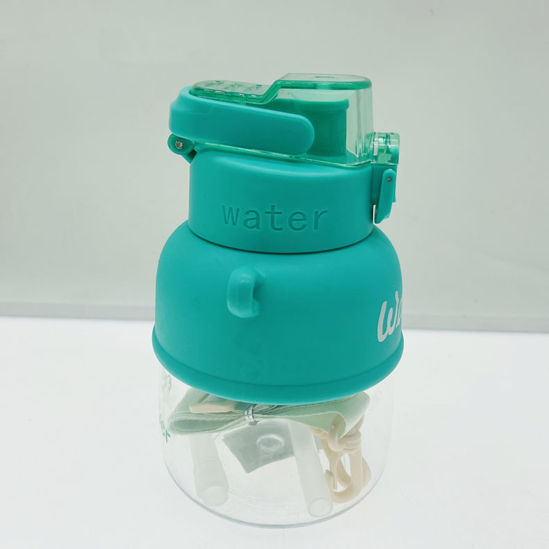 Chengfeng 1236 celebridad de Internet taza de agua bebida directa de plástico 650ml capacidad de gran capacidad de los deportes taza de agua portátil taza de paja