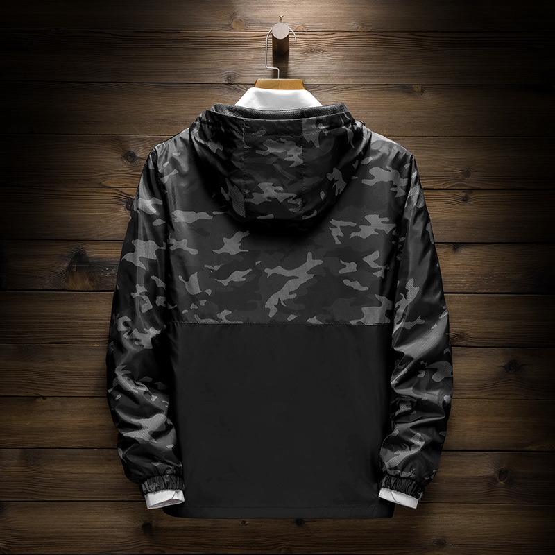 2024 Yeni Rüzgarlık Mont İlkbahar ve Sonbahar Sezonu Erkek rahat açık kamuflaj slim fit ceket_voghion.com