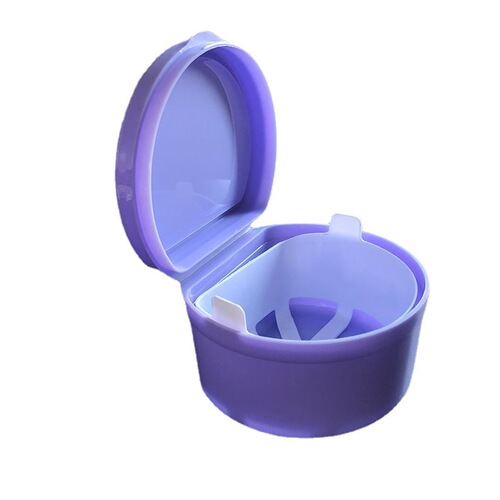 D type tooth box with mesh, denture box, denture box, molar box, retainer box, aligner box, dental materials