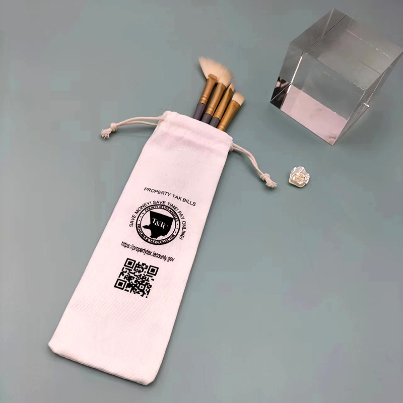 布袋定制平口棉麻布袋收纳环保抽绳礼品袋帆布筷子袋做logo小布袋