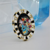 Brooch, accessories lapel pin, crystal, pin, with gem, European style, Japanese and Korean