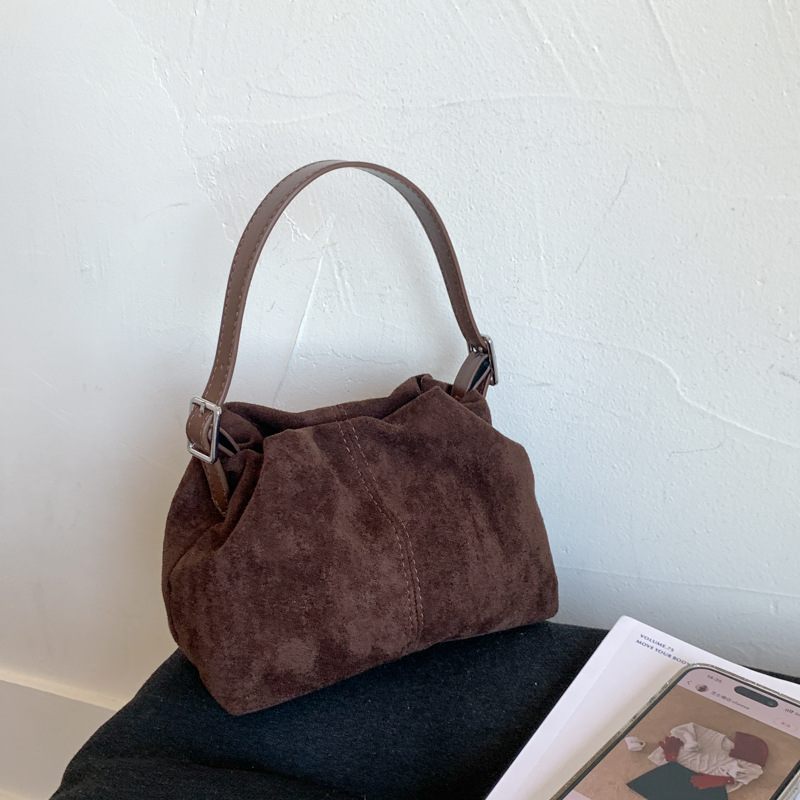 Niche Fashion Pleated Cloud Bag For Women 2025 New Retro Matte Dumpling Bag Casual Trendy Shoulder Crossbody Bag - Thumbnail 7