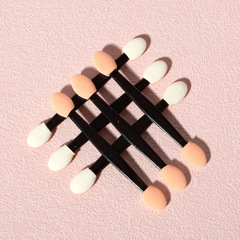 10 Pieces Bag Packaging Direct Manufacturer Wholesale New Double-Ended Eyeshadow Stick Eyeshadow Brush Single Beauty Makeup Brush Bulk