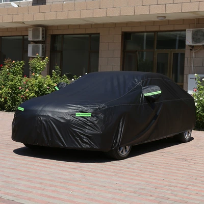 Full Car Cover, Sun Protection, Rain: Car clothing - note-the-model-year-and-receive-a-storage-bag-random-delivery-without-remarks-anti-scratch-painted-black-spunlace-with-velvet-and-thickening