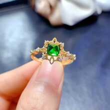 S925�yС���ǽ�ָ��Ȼ͸�xʯ�����������Ů�侫�°ٴ��羳wish