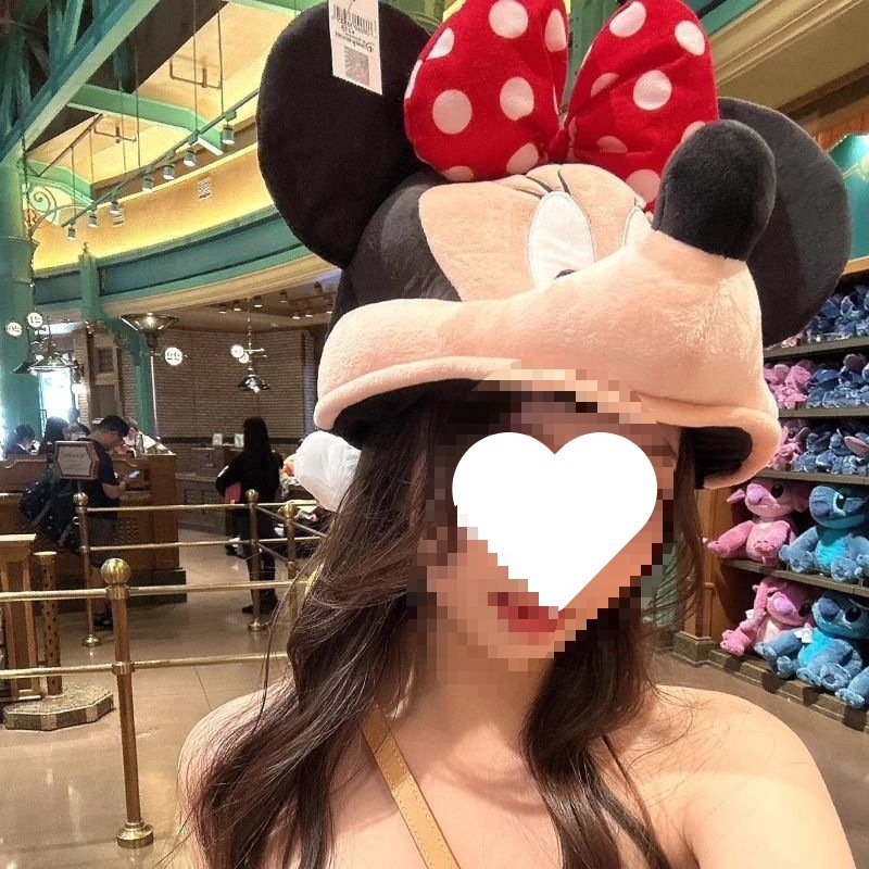 秋と冬厚く暖かいミッキーとミニーの帽子かわいい漫画旅行カップルの大きなヘッドギア耳保護帽子|undefined