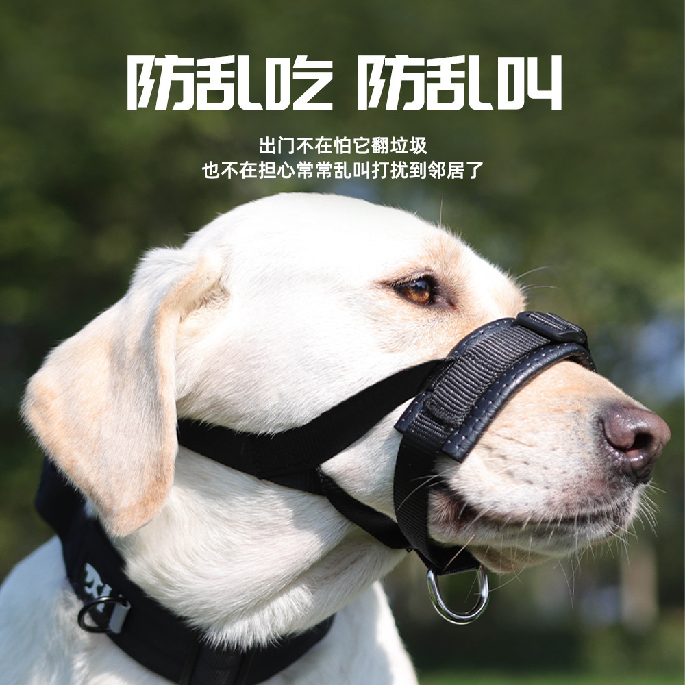 Bola de boca de perro especial transfronteriza para perros explosivos, anti-mordedura y anti-llamada, manga de boca ajustable, engrosamiento, anti-mala alimentación, máscara de perro al por mayor image 1