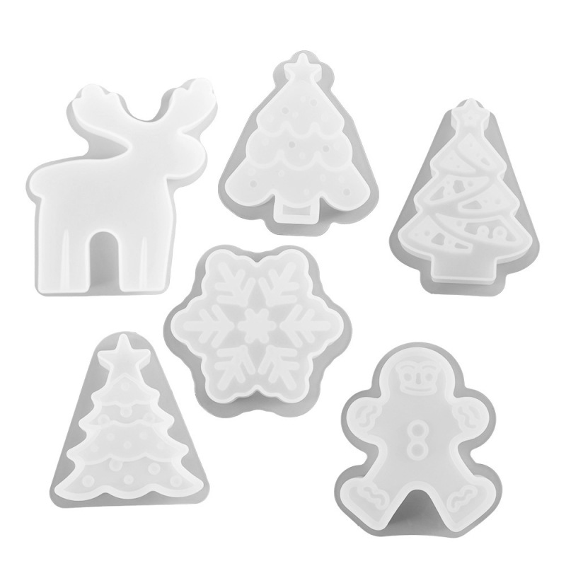 スノーフレークヘラジカの香りのキャンドル樹脂シリコーン型クリスマス接着剤 diy クリスマスツリー石膏装飾品卸売|undefined