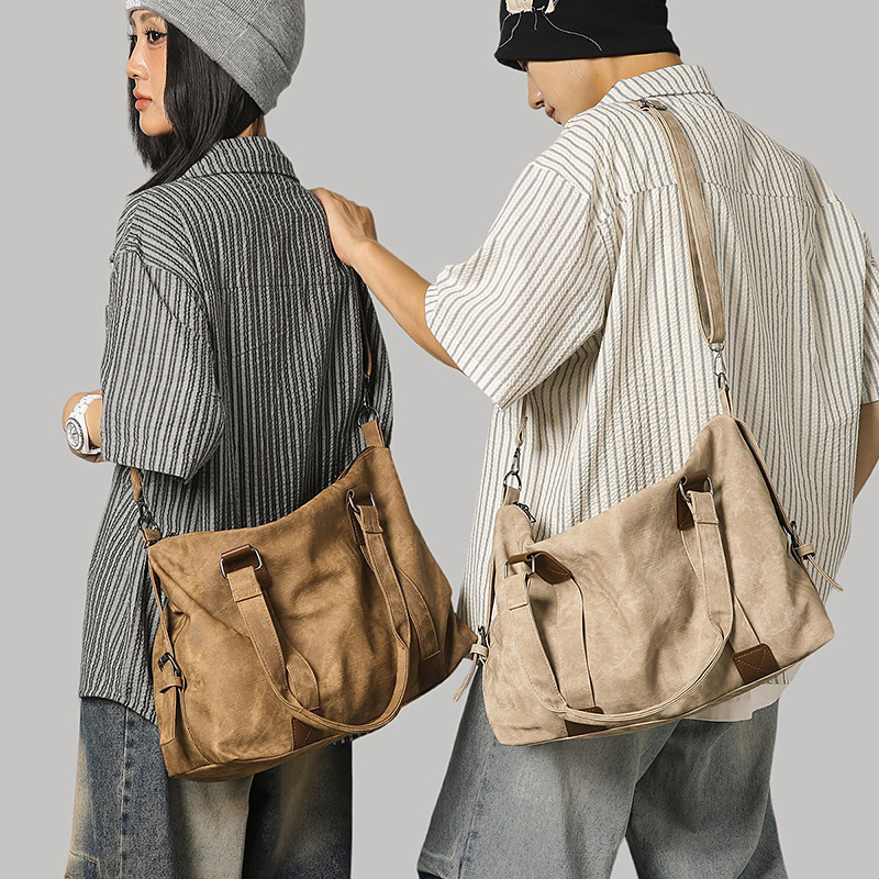 Meilad retro alta sensación bolso de gran capacidad de viaje corto bolso de mano casual versátil mochila de hombro