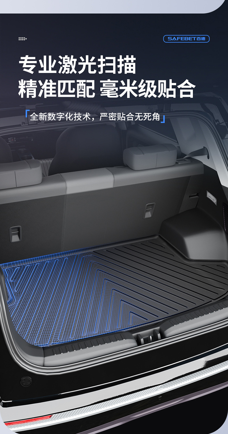 Suitable for GAC Aion UT/UT super RT Y/Y PLUS i60 special TPE car trunk mat