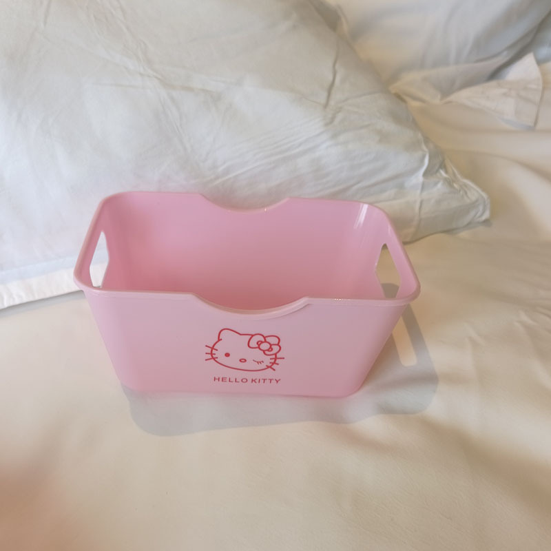 Caja de almacenamiento de oficina de dormitorio caja de almacenamiento de dibujos animados creativa escritorio artículos diversos papelería caja de almacenamiento de cosméticos
