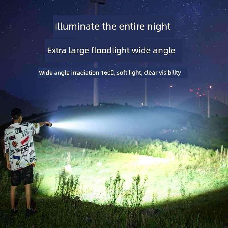 2026 Hot-Selling High-Power Flashlight with Long-Lasting Battery, Large Capacity, Outdoor Ultra-Bright Laser Flashlight