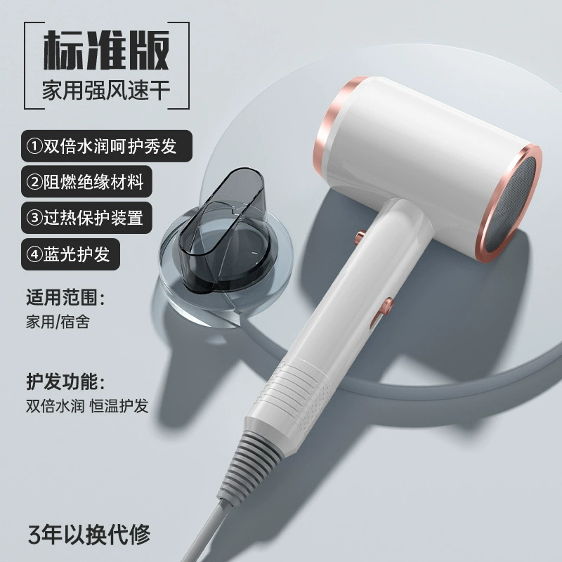 Новый бытовой фен высокой мощности с отрицательными ионами, бесшумный интернет-знаменитый фен для ухода за волосами, фен для общежития