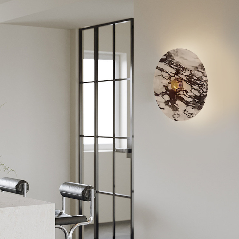 Francés italiano lámpara de pared de cama de diseño de alto nivel sala de estar pasillo de fondo pared de atmósfera lámparas