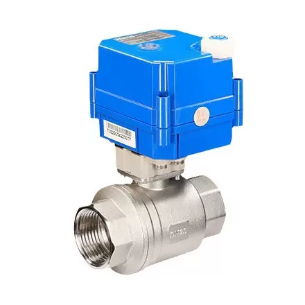 KLD50S电动球阀铜阀不锈钢304316L直通两通阀DN25DN32螺纹阀小型