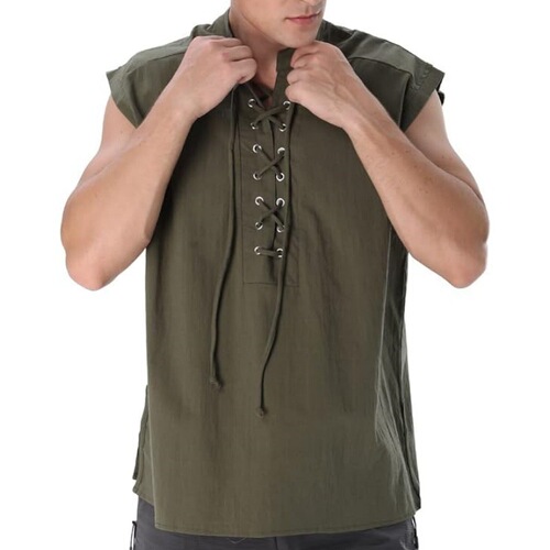 New 2025 Halloween COS Costume Casual Vests Medieval Clothing Retro Short Jacket Anime Merchandise