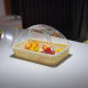 Jin's German factory price direct PC transparent bread cover snack cover food cover try eating dust-proof transparent cover