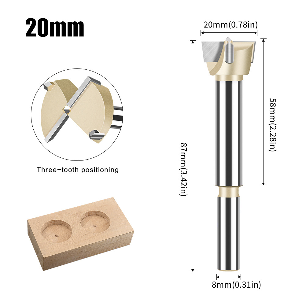 Abridor de agujero para trabajar la madera taladro alargado redondo de plástico taladro de puerta de madera perforación de madera agujero de apertura dispositivo de excavación