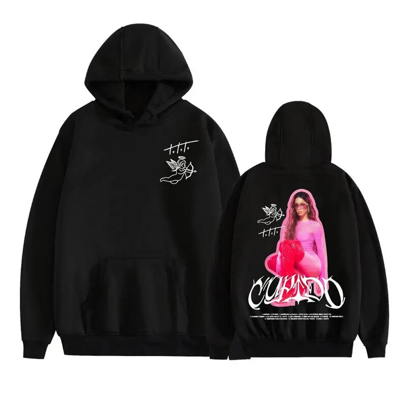 【Cross-border European size】Singer Tini Stoessel's album hoodie, unisex clothing with a fashionable aesthetic