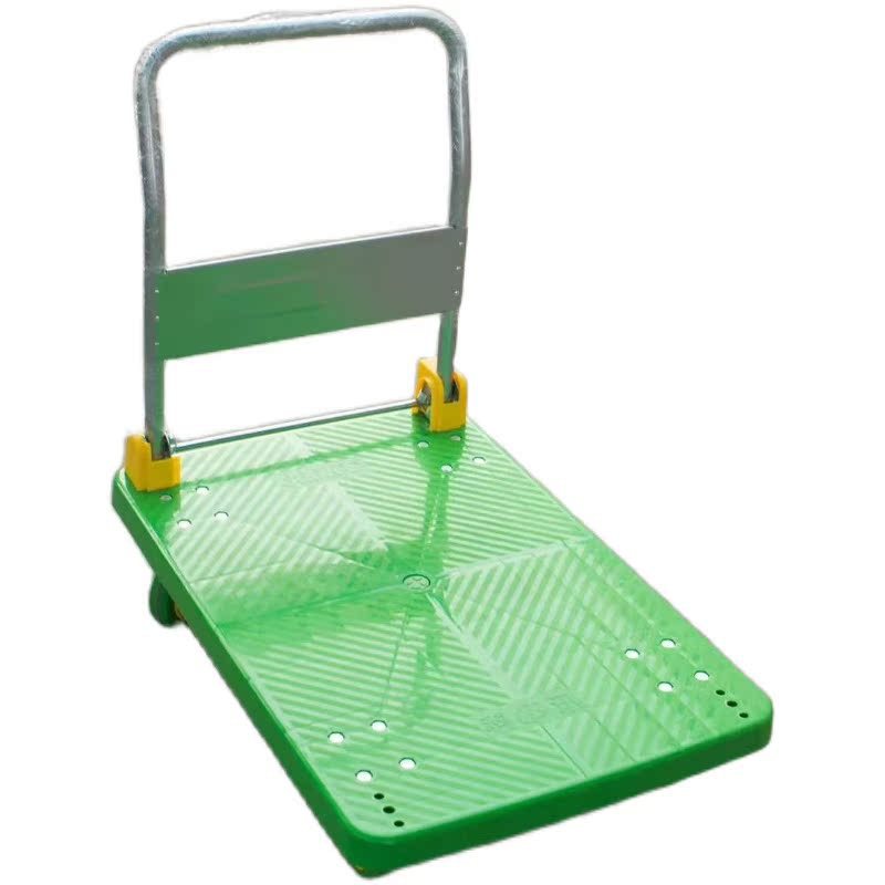 厂家塑料商场办公车间手推车可折叠